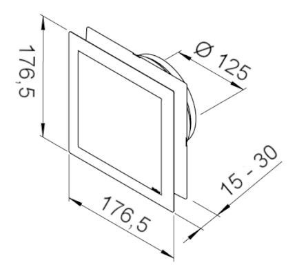 Bouche réglable insonorisée Ø 80, 100, 125, 160 ou 200 mm en plastique -  KTVA [- Bouches VMC autoréglables - Helios]