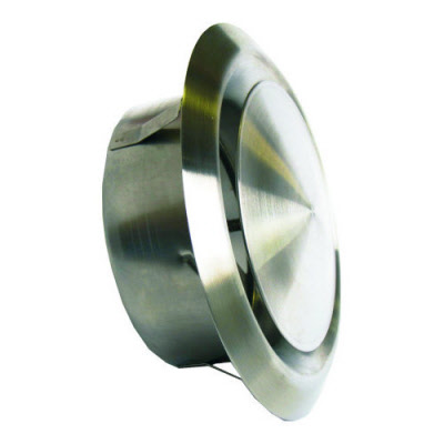 Bouche VMC 125 mm Inox - Bouche aération réglable ronde 125 mm