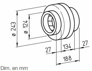 Diamètre: Ø 125 C - RR 125 C(5655)